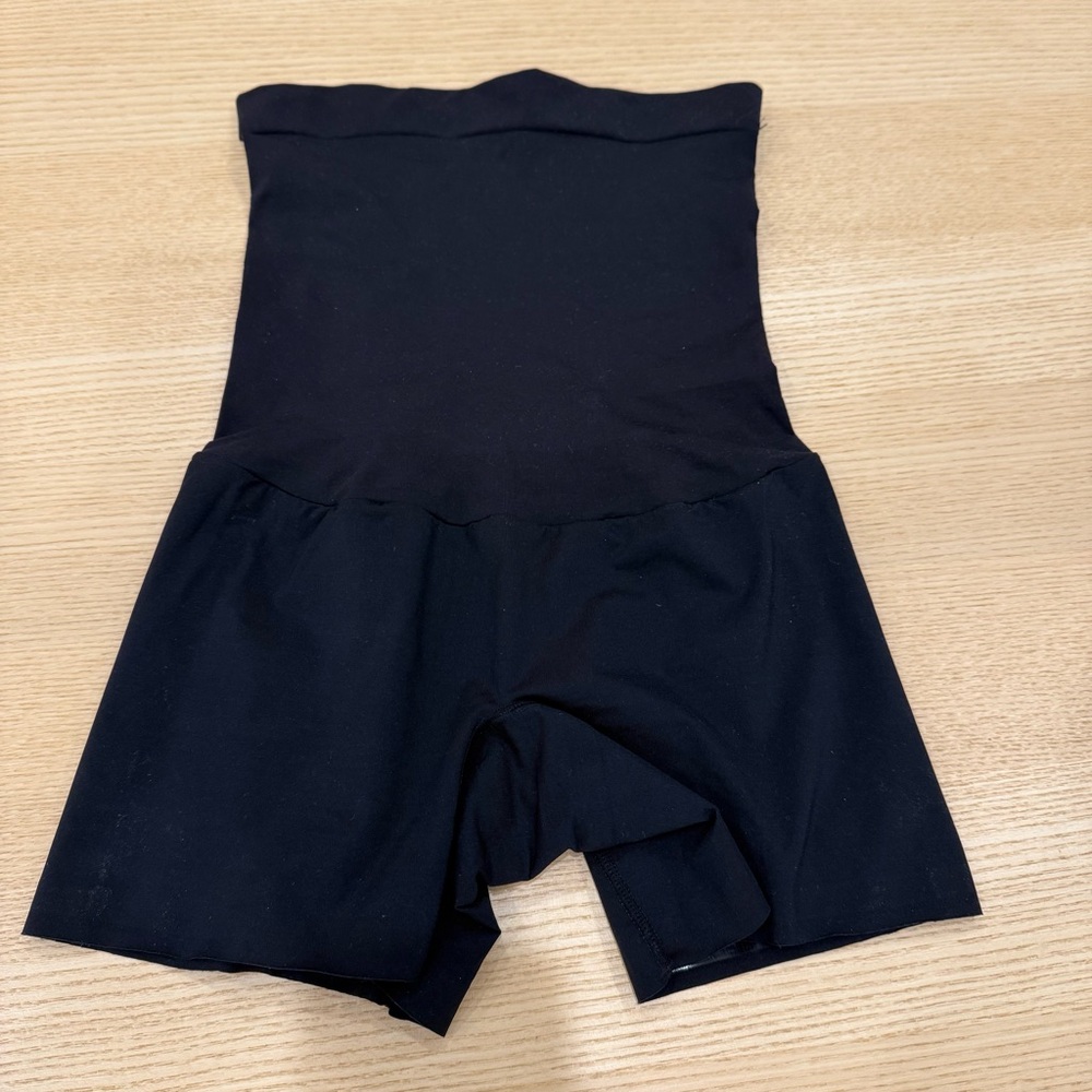Spanx Black High-Waisted Shapewear Shorts